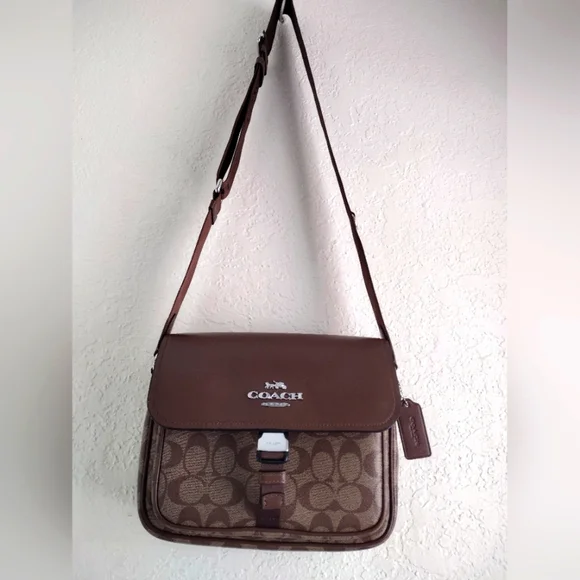 COACH Signature Pace Bag CR131 Khaki NOT FOR SALE - Picture 6 of 17